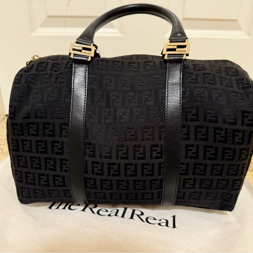 Fendi Black Monogram Handbag